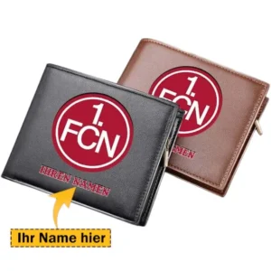 1. FC Nurnberg PU Geldbörse Herren, Personalisierte Geldbörse mit Logo BDE92070225347