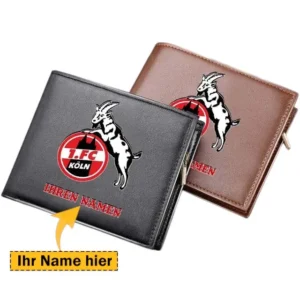 1. FC Koln PU Geldbörse Herren, Personalisierte Geldbörse mit Logo BDE92070225361