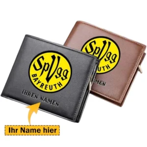 SpVgg Bayreuth 1921 e.V. PU Geldbörse Herren, Personalisierte Geldbörse mit Logo BDE92070225377