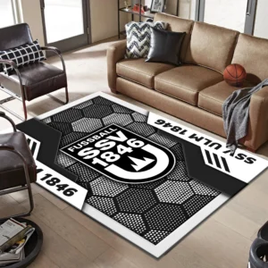 SSV Ulm 1846 Fussball Teppich, Allover-Print Teppich Wohnzimmer BDE94070325828