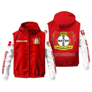 Bayer 04 Leverkusen Windbreaker Jacke Herren, Windjacke mit Allover-Print BDE97070425018