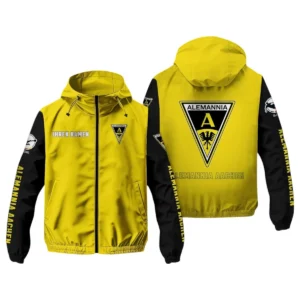 Alemannia Aachen Windbreaker Jacke Herren, Windjacke mit Allover-Print BDE97070425055