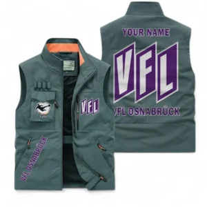 VfL Osnabruck Personalisierte Ärmellose Outdoor-Weste mit Logo BDE98070325556 - Bohnengrün