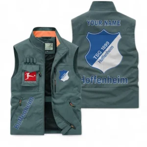 TSG Hoffenheim Personalisierte Ärmellose Outdoor-Weste mit Logo BDE98070325560 - Bohnengrün