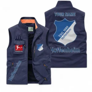 TSG Hoffenheim Personalisierte Ärmellose Outdoor-Weste mit Logo BDE98070325560 - Dunkelblau