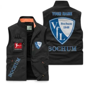 VfL Bochum Personalisierte Ärmellose Outdoor-Weste mit Logo BDE98070325568 - Schwarz