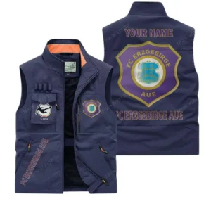 Erzgebirge Aue Personalisierte Ärmellose Outdoor-Weste mit Logo BDE98070325599 - Dunkelblau