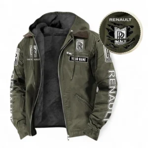 Rolls-Royce Fans Geschenk Hoodie mit Kapuze und Flanell, Pullover Allover-Print mit individuellem Namen CAR391072125727-Grün