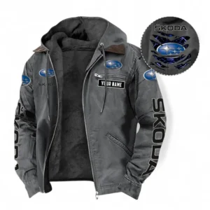 Subaru Fans Geschenk Hoodie mit Kapuze und Flanell, Pullover Allover-Print mit individuellem Namen CAR391072125728-Grau