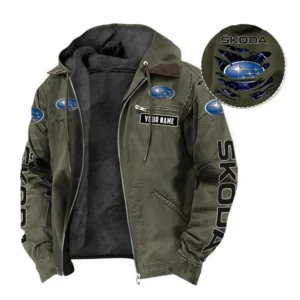 Subaru Fans Geschenk Hoodie mit Kapuze und Flanell, Pullover Allover-Print mit individuellem Namen CAR391072125728-Grün
