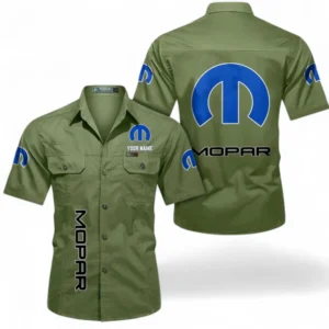 Mopar Fans Geschenk Hemd mit kurzen Ärmeln, Kurzarmhemd Allover-Print personalisiert mit Namen CAR392072125836-Fruchtgrün