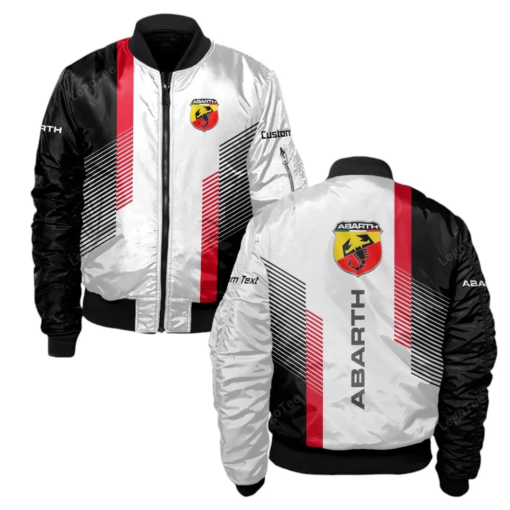 Abarth Bomberjacke für Sportwagen-Fans, All Over Print Geschenk für Auto-Enthusiasten Abarth Fans CAR10703122501