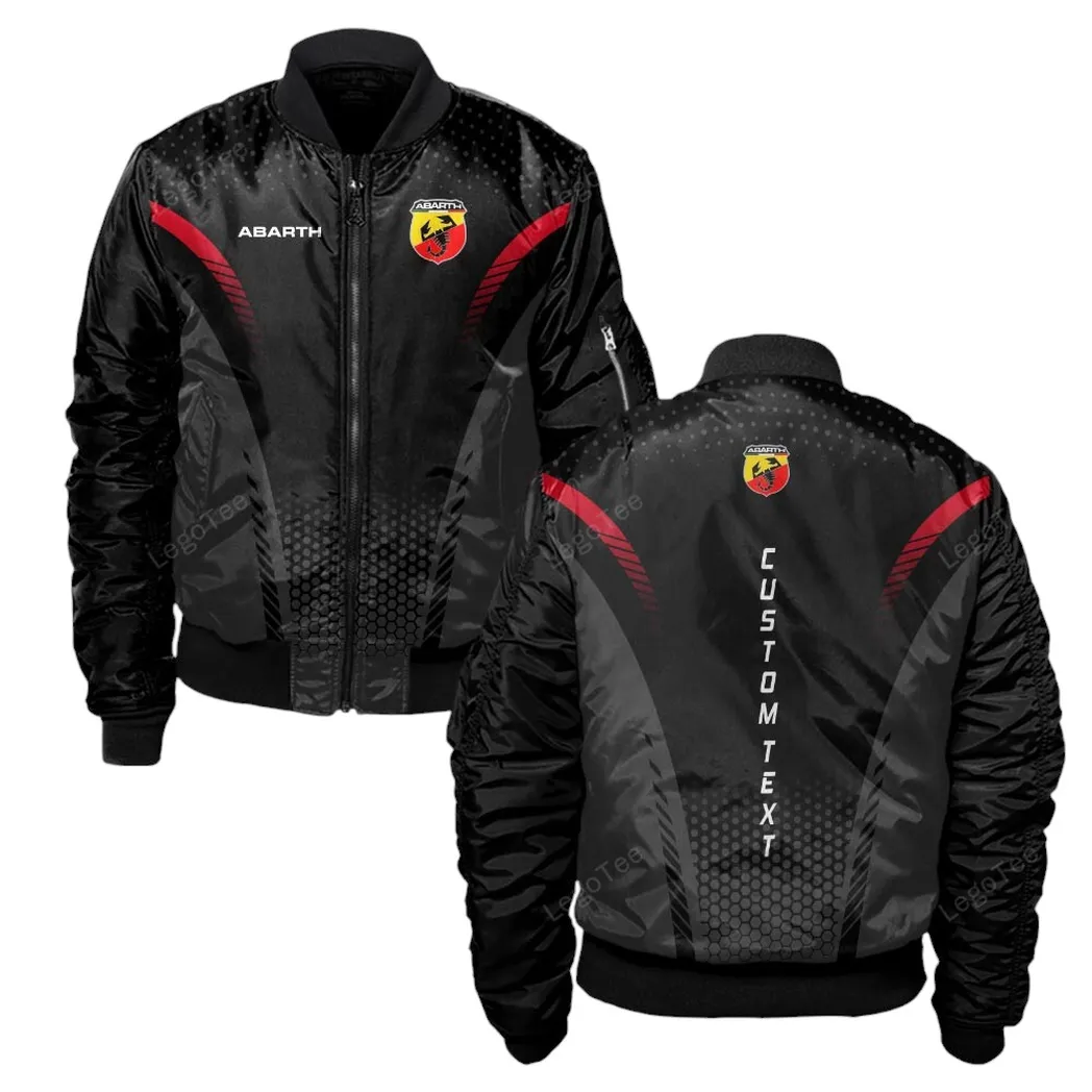 Abarth Bomberjacke für Sportwagen-Fans, All Over Print Geschenk für Auto-Enthusiasten Abarth Fans CAR10803122500