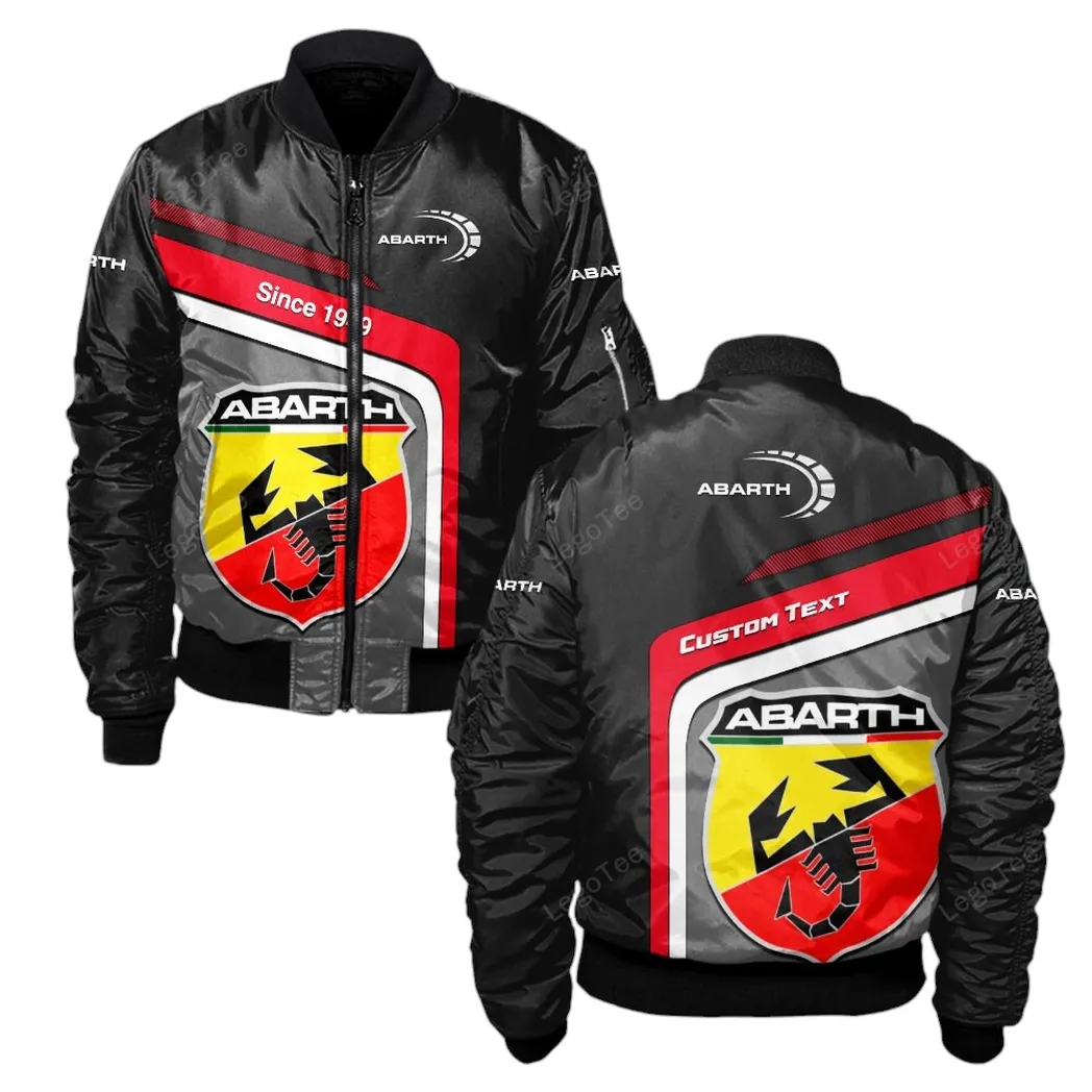 Abarth Bomberjacke für Sportwagen-Fans, All Over Print Geschenk für Auto-Enthusiasten Abarth Fans CAR11103032500