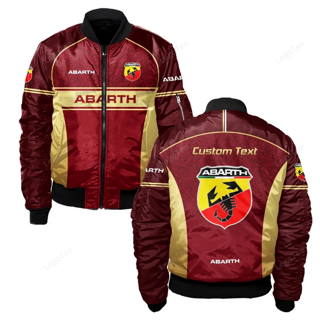 Abarth Bomberjacke für Sportwagen-Fans, All Over Print Geschenk für Auto-Enthusiasten Abarth Fans CAR137021325934-4