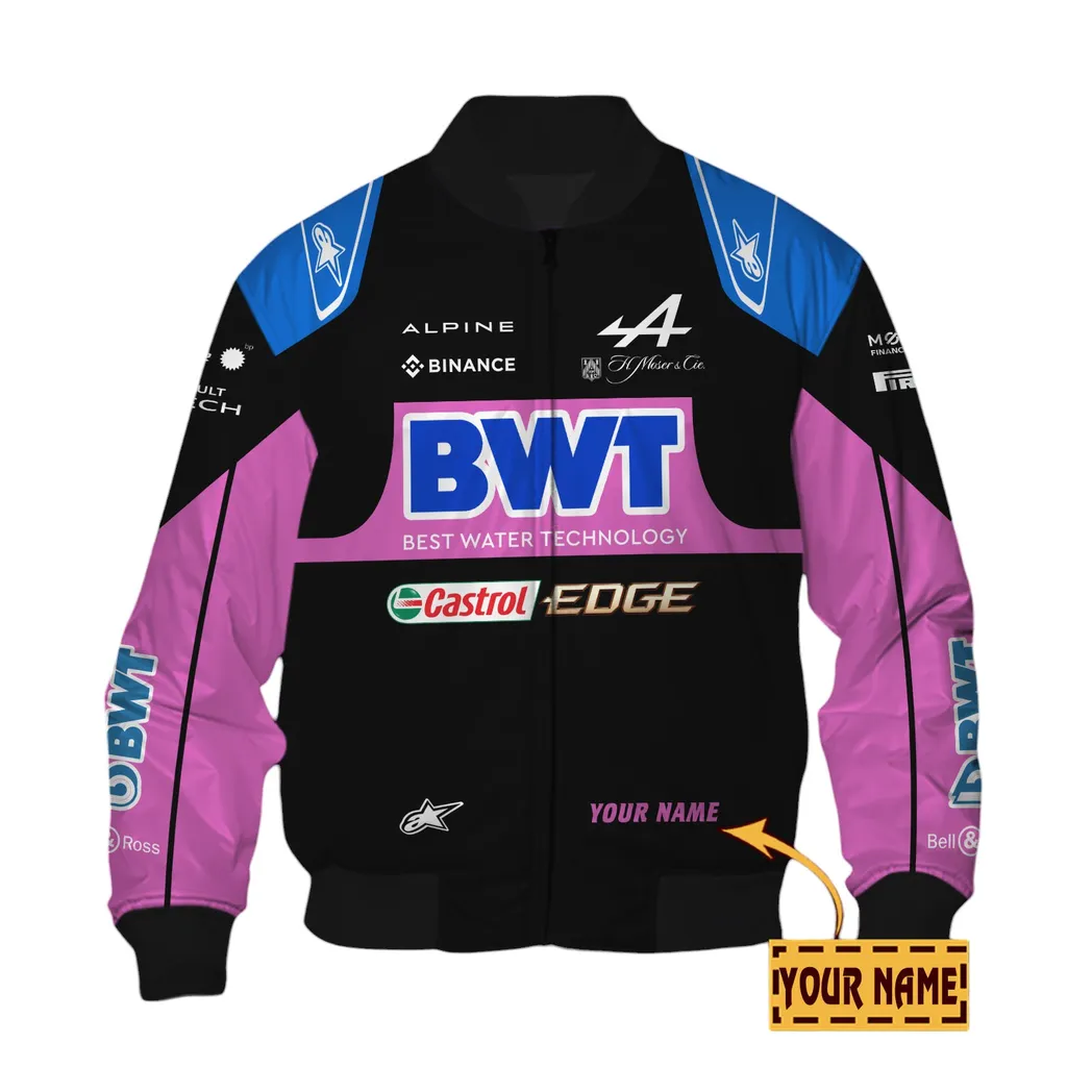 alpine f1 personalisierte bomberjacke fr auto liebhaber vintage 3d print namensdruck alpine f1 car41304142503 odr4f