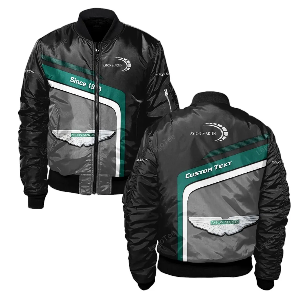 Aston Martin Bomberjacke für Sportwagen-Fans, All Over Print Geschenk für Auto-Enthusiasten Aston Martin Fans CAR11103032503