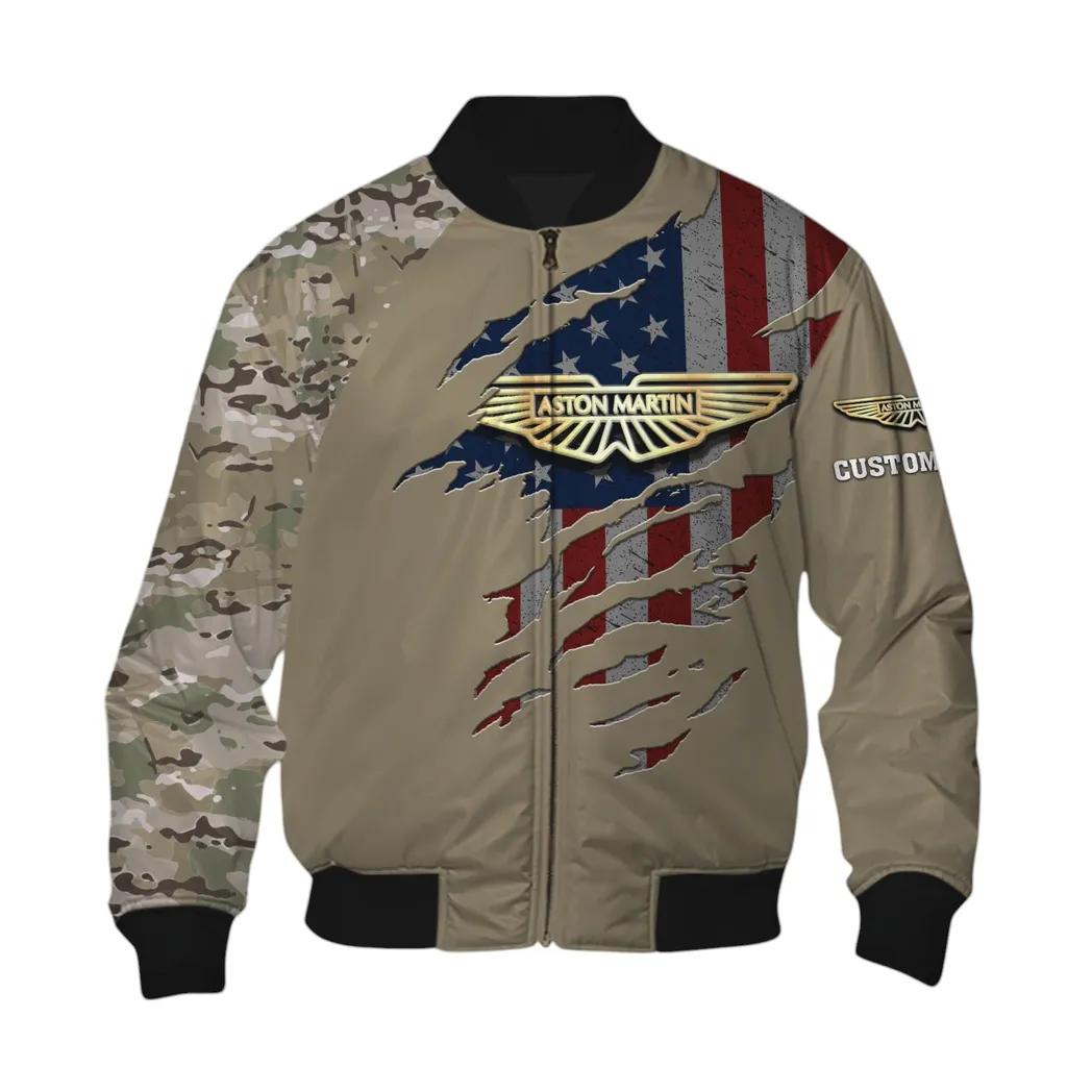 Aston Martin Bomberjacke für Sportwagen-Fans, All Over Print Geschenk für Auto-Enthusiasten Aston Martin Fans CAR46021725003-6