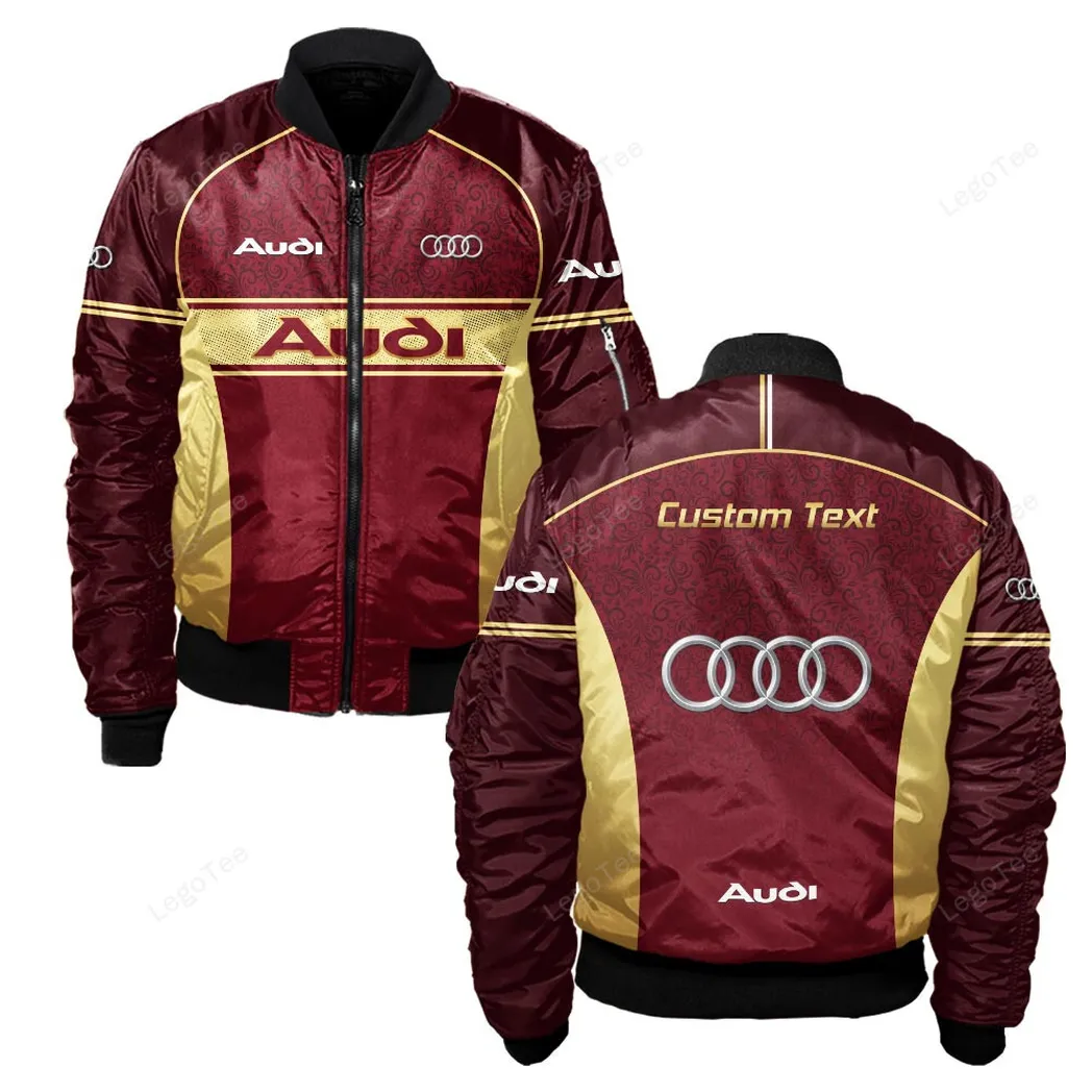 Audi Bomberjacke für Sportwagen-Fans, All Over Print Geschenk für Auto-Enthusiasten Audi Fans CAR137021325892-4
