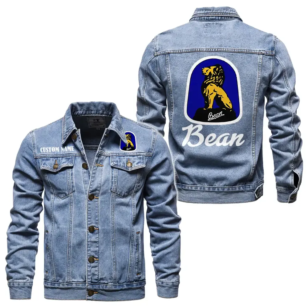 bean jeansjacke fr auto fans vintage stil mit wunschname personalisierbar car1901132050 hellblau oqysb