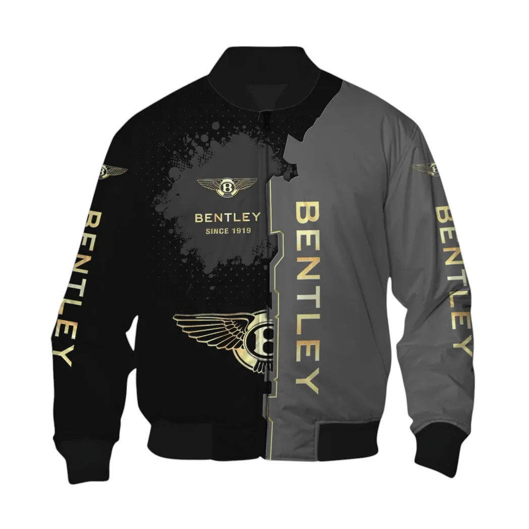 Bentley Bomberjacke für Sportwagen-Fans, All Over Print Geschenk für Auto-Enthusiasten Bentley Fans CAR44021725003-6