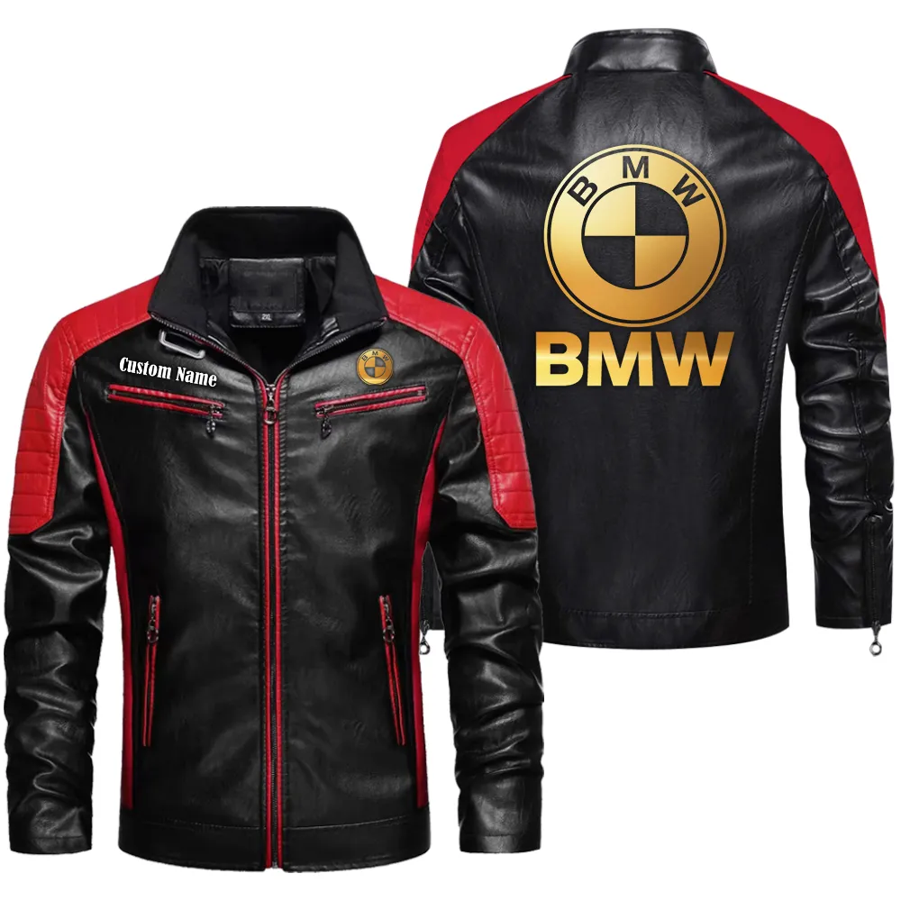 bmw f1 custom herren lederjacke fr autoliebhaber perfektes geschenk mit namen car0401022055 rot bvvmo