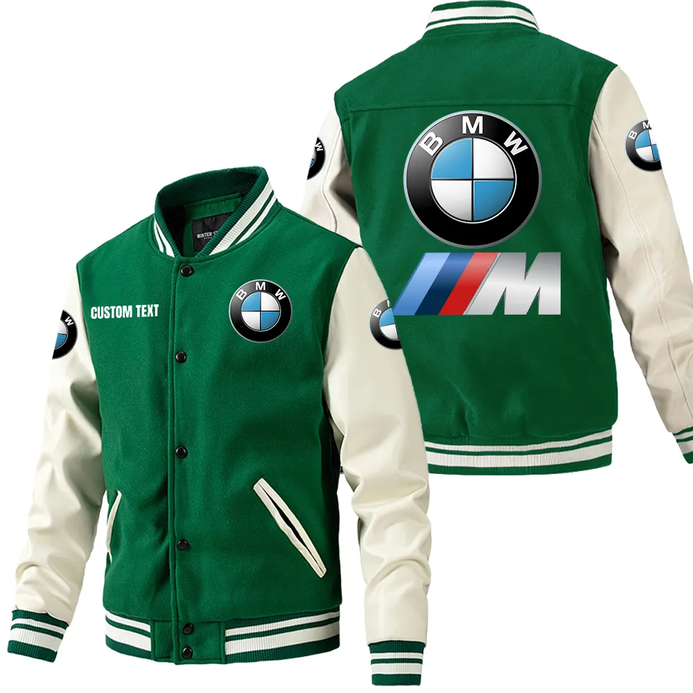 bmw m3 leder baseballjacke fr auto fans rmel mit all over print personalisierbar mit wunschname car1801112047 grn rmow3