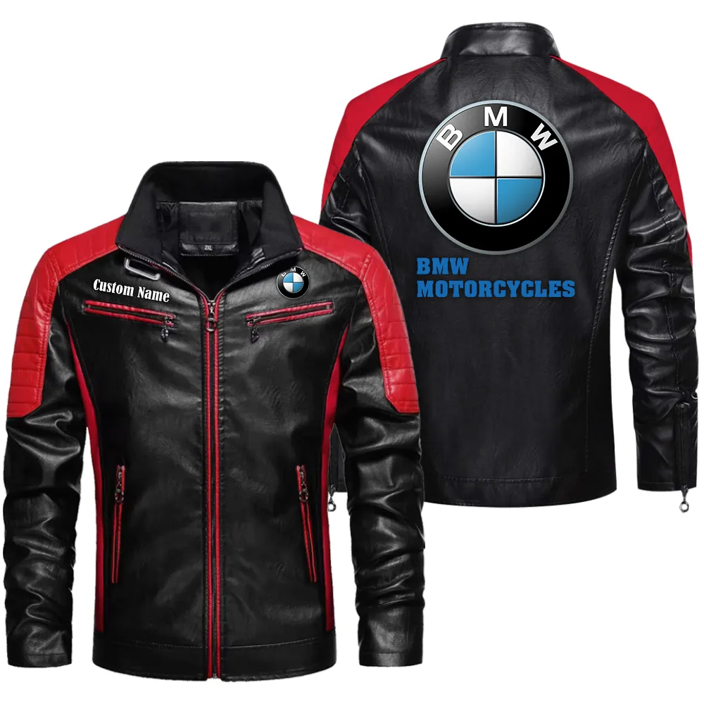bmw motorcycles custom herren lederjacke fr autoliebhaber perfektes geschenk mit namen car0401022058 rot ipugv