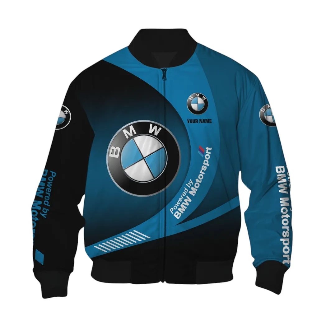 BMW Motorsport Bomberjacke für Sportwagen-Fans, All Over Print Geschenk für Auto-Enthusiasten BMW Motorsport Fans CAR7402222508
