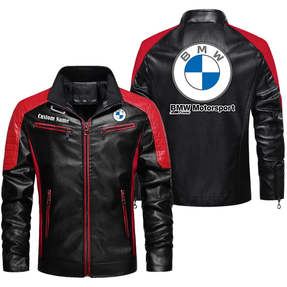 bmw racing custom herren lederjacke fr autoliebhaber perfektes geschenk mit namen car0401022064 rot nuc1k