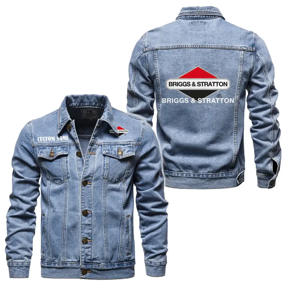 briggs stratton jeansjacke fr auto fans vintage stil mit wunschname personalisierbar car1901132059 hellblau n2bke