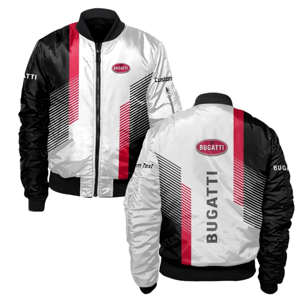 Bugatti Bomberjacke für Sportwagen-Fans, All Over Print Geschenk für Auto-Enthusiasten Bugatti Fans CAR10703122509
