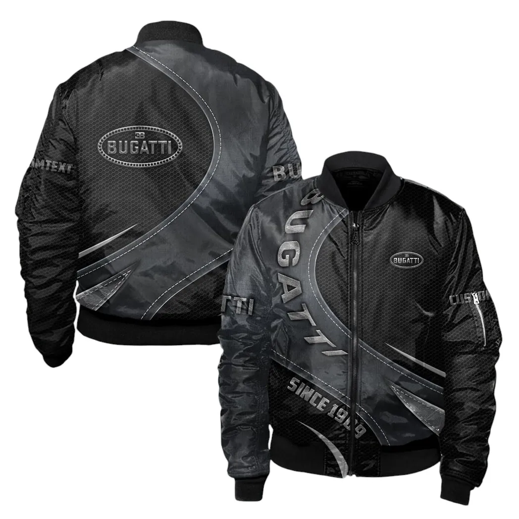 Bugatti Bomberjacke für Sportwagen-Fans, All Over Print Geschenk für Auto-Enthusiasten Bugatti Fans CAR17102252505