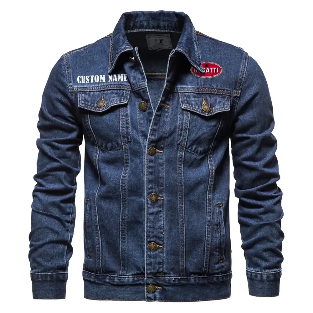 bugatti jeansjacke fr auto fans vintage stil mit wunschname personalisierbar car1901132063 dunkelblau inrka