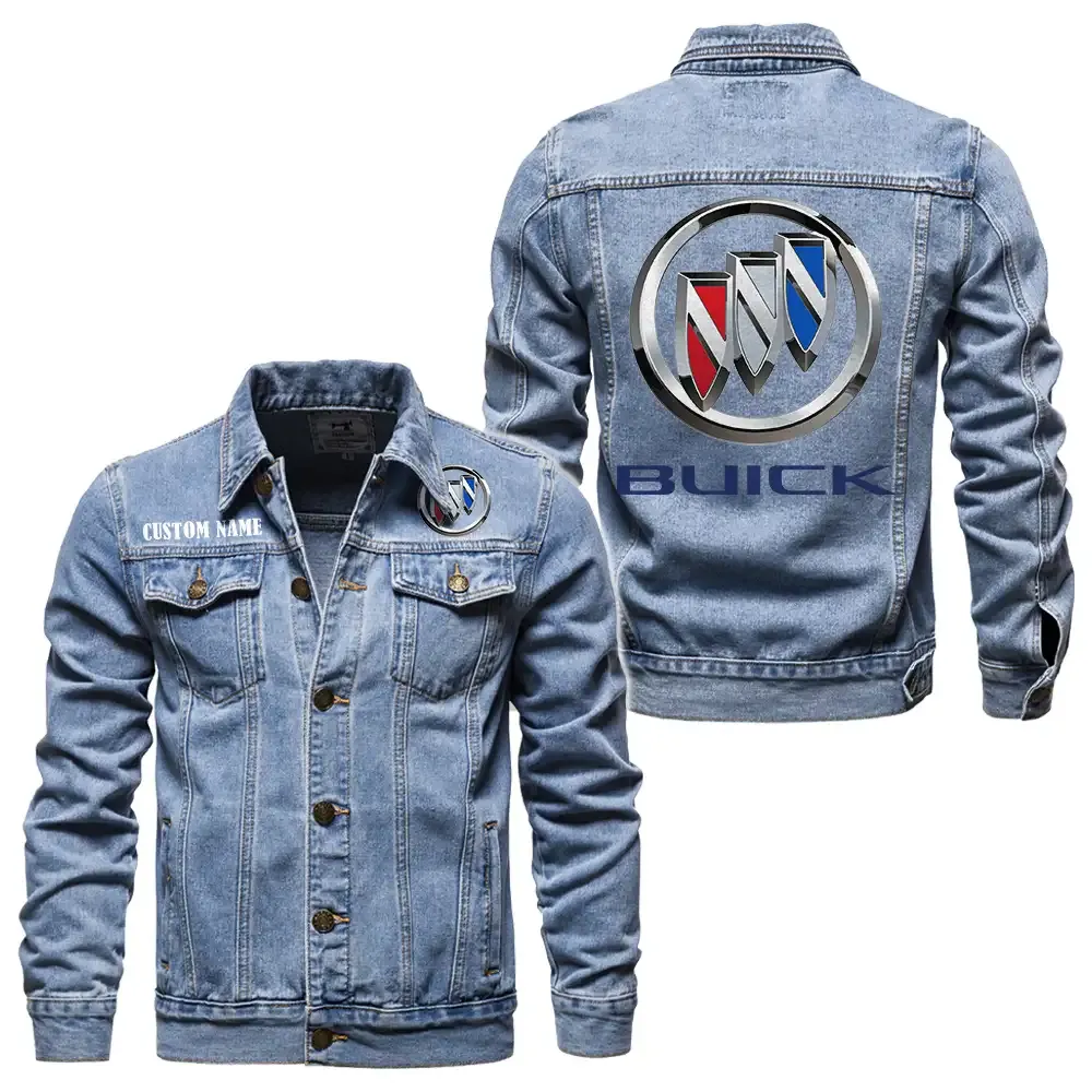 buick jeansjacke fr auto fans vintage stil mit wunschname personalisierbar car1901132064 hellblau a0y0k