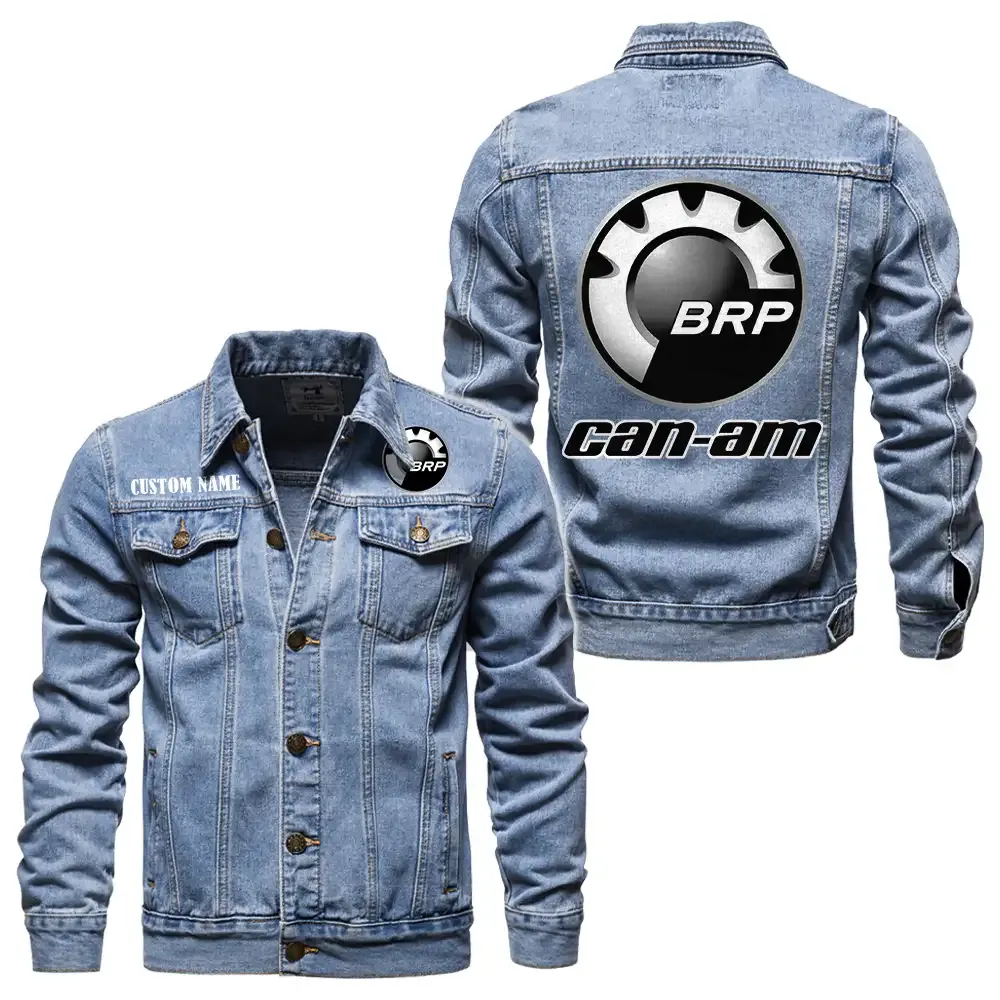can am motorcycles jeansjacke fr auto fans vintage stil mit wunschname personalisierbar car1901132069 hellblau