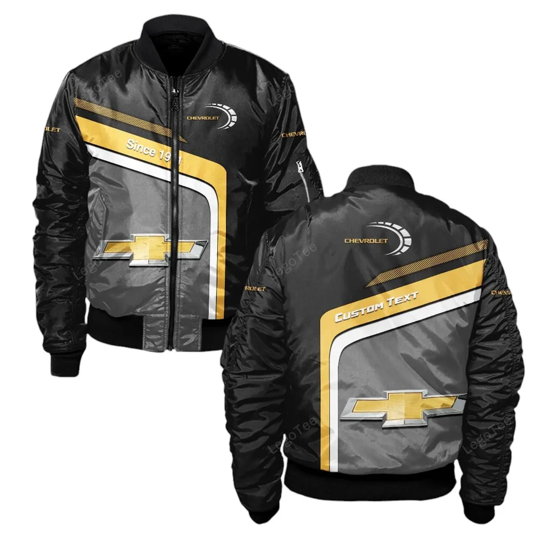 Chevrolet Bomberjacke für Sportwagen-Fans, All Over Print Geschenk für Auto-Enthusiasten Chevrolet Fans CAR11103032511