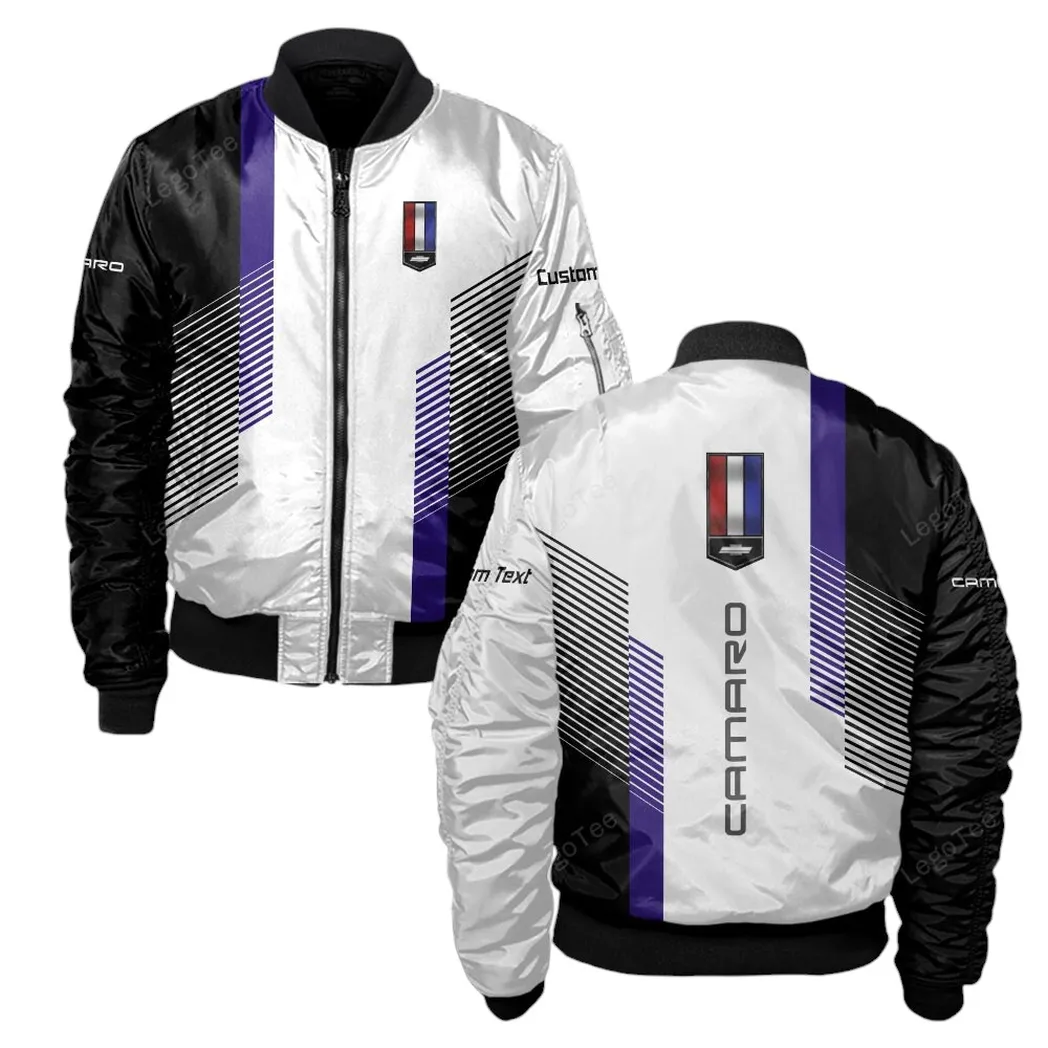 Chevrolet Camaro Bomberjacke für Sportwagen-Fans, All Over Print Geschenk für Auto-Enthusiasten Chevrolet Camaro Fans CAR10703122513