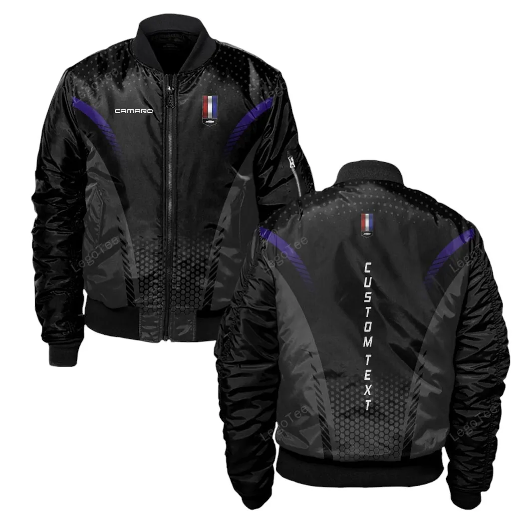 Chevrolet Camaro Bomberjacke für Sportwagen-Fans, All Over Print Geschenk für Auto-Enthusiasten Chevrolet Camaro Fans CAR10803122512