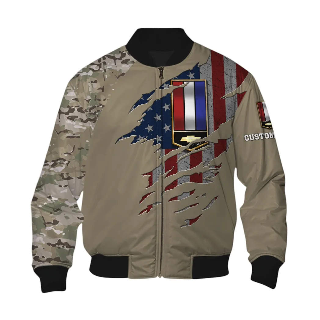 Chevrolet Camaro Bomberjacke für Sportwagen-Fans, All Over Print Geschenk für Auto-Enthusiasten Chevrolet Camaro Fans CAR46021725012-6