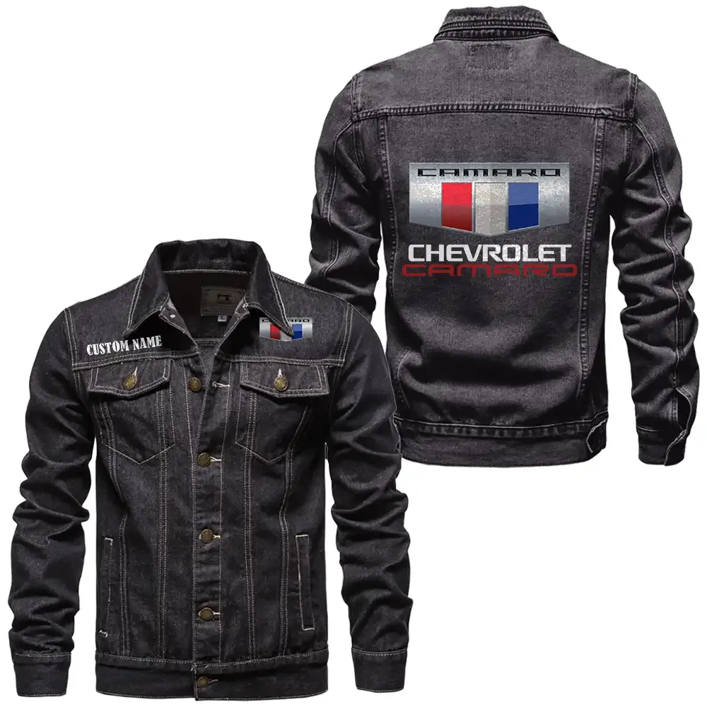 chevrolet camaro jeansjacke fr auto fans vintage stil mit wunschname personalisierbar car1901132074 schwarz jwnnt