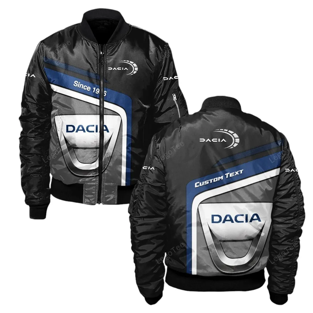 Dacia Bomberjacke für Sportwagen-Fans, All Over Print Geschenk für Auto-Enthusiasten Dacia Fans CAR11103032517
