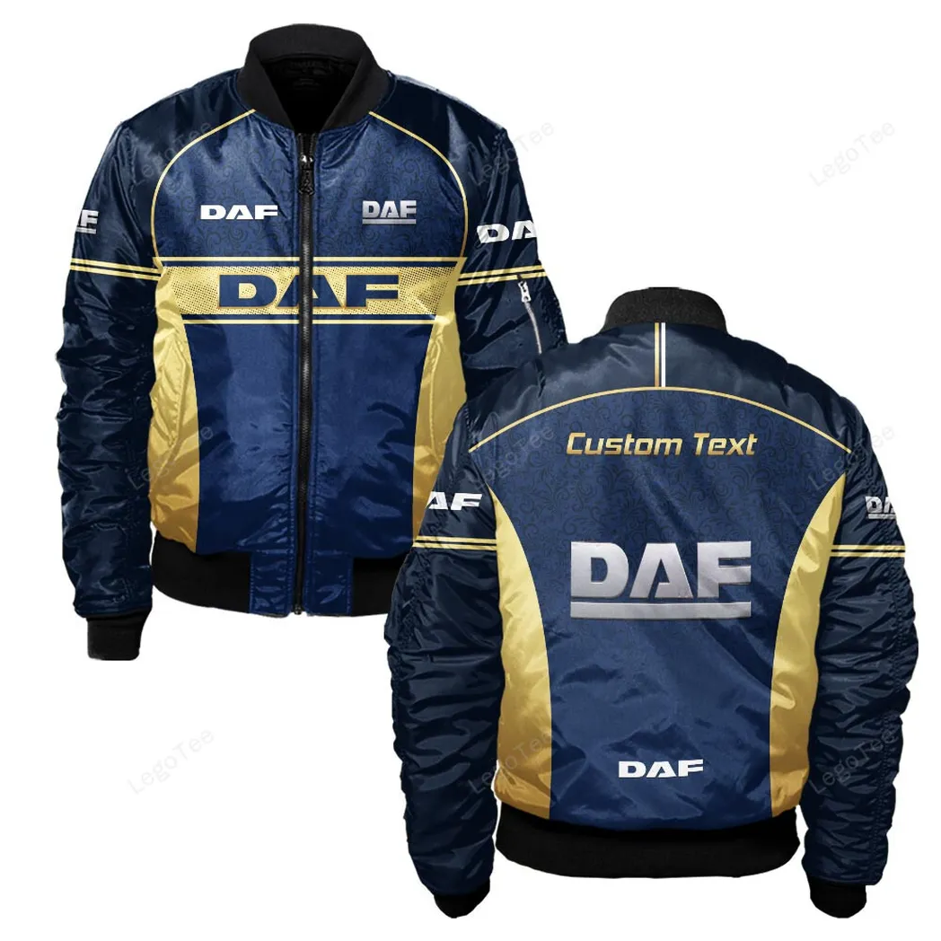 DAF Bomberjacke für Sportwagen-Fans, All Over Print Geschenk für Auto-Enthusiasten DAF Fans CAR137021325929-4