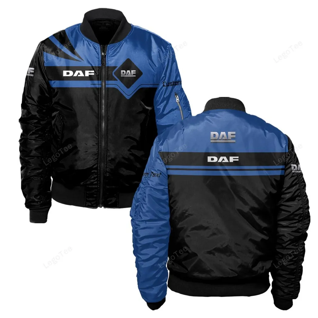 DAF Bomberjacke für Sportwagen-Fans, All Over Print Geschenk für Auto-Enthusiasten DAF Fans CAR9803032518