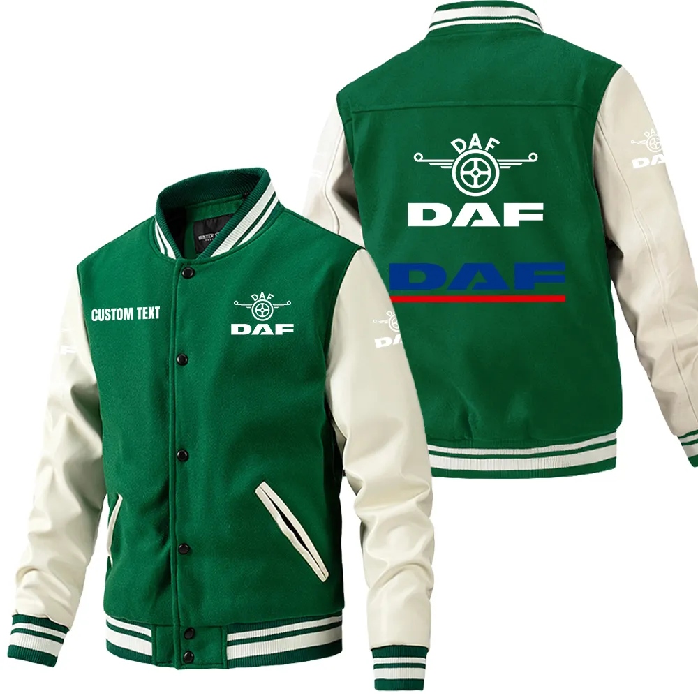 daf leder baseballjacke fr auto fans rmel mit all over print personalisierbar mit wunschname car1801112076 grn tdvit