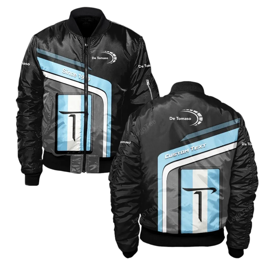 De Tomaso Bomberjacke für Sportwagen-Fans, All Over Print Geschenk für Auto-Enthusiasten De Tomaso Fans CAR11103032519