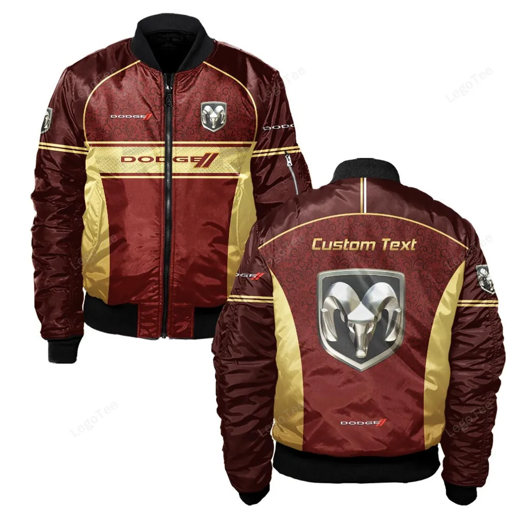Dodge Bomberjacke für Sportwagen-Fans, All Over Print Geschenk für Auto-Enthusiasten Dodge Fans CAR137021325956-4