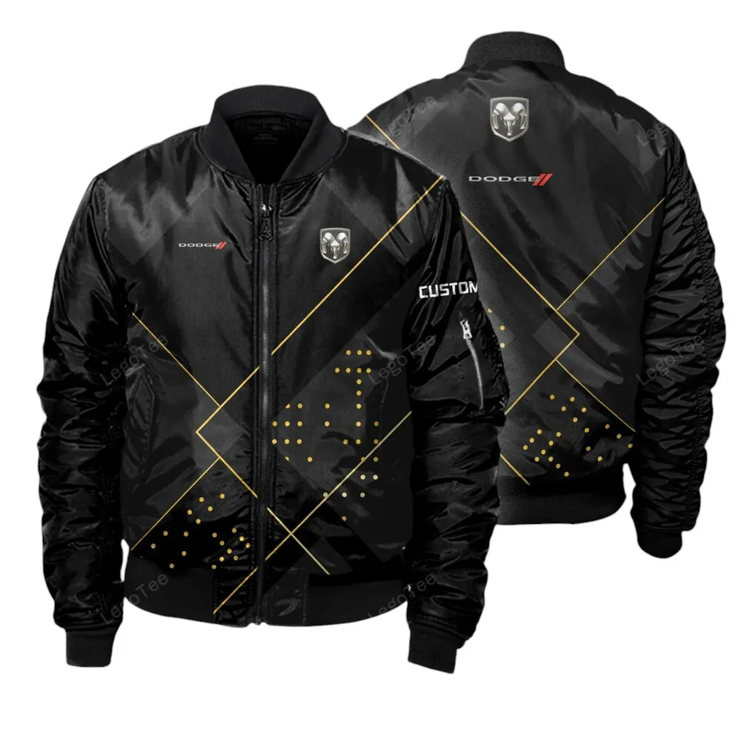 Dodge Bomberjacke für Sportwagen-Fans, All Over Print Geschenk für Auto-Enthusiasten Dodge Lovers, Gift Fot Him, Husband, Boyfriend CAR11403032520