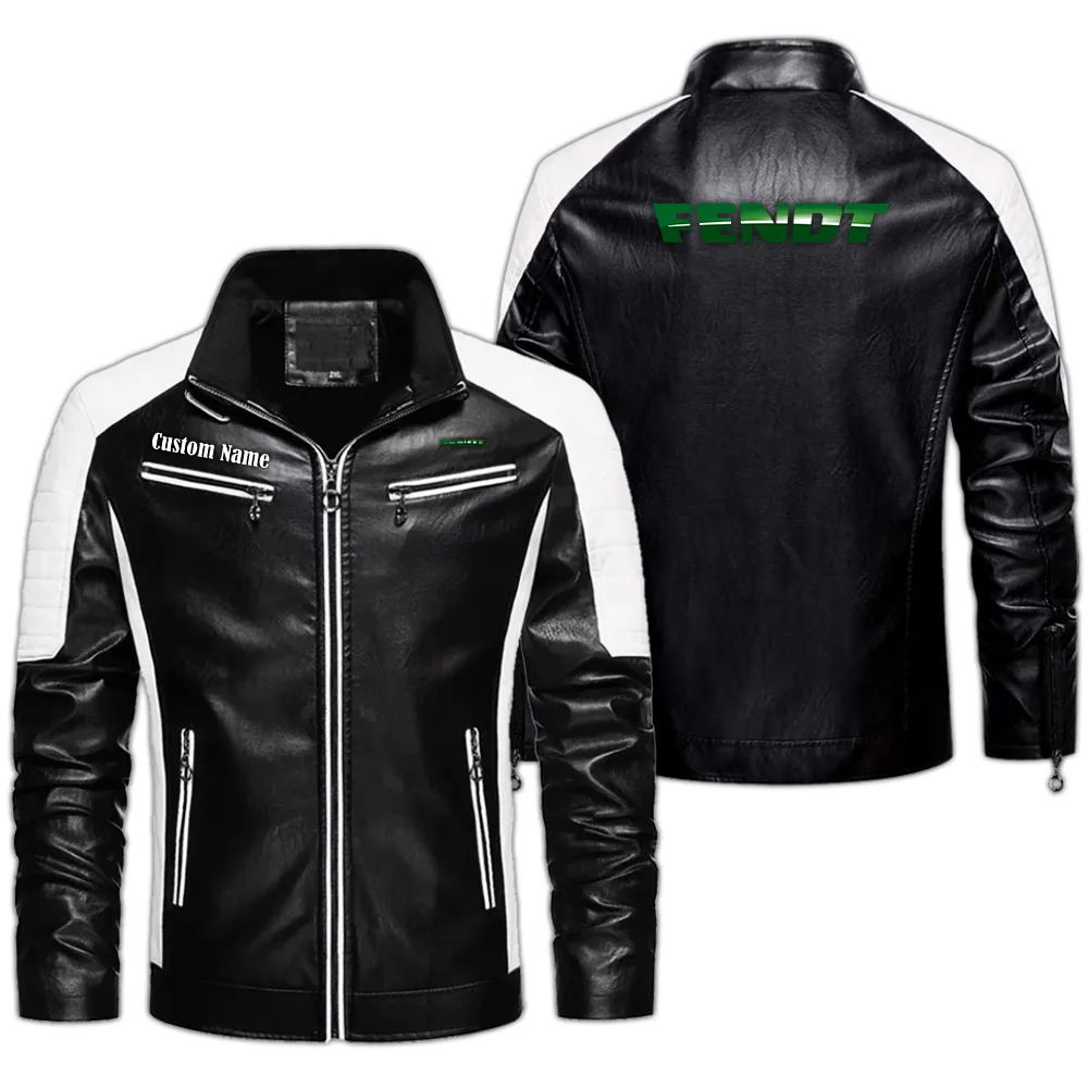 fendt custom herren lederjacke fr autoliebhaber perfektes geschenk mit namen car0401022130 schwarz nvsai