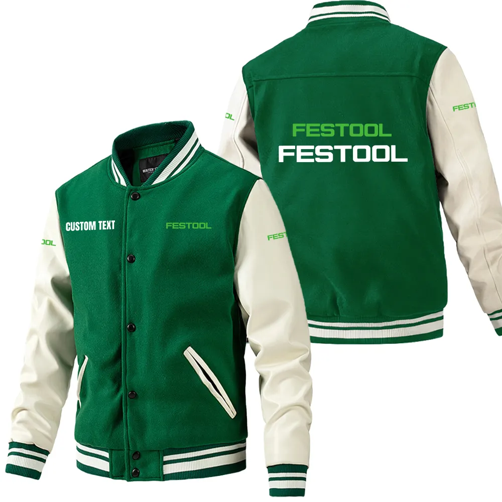 festool leder baseballjacke fr auto fans rmel mit all over print personalisierbar mit wunschname car1801112087 grn oa83i